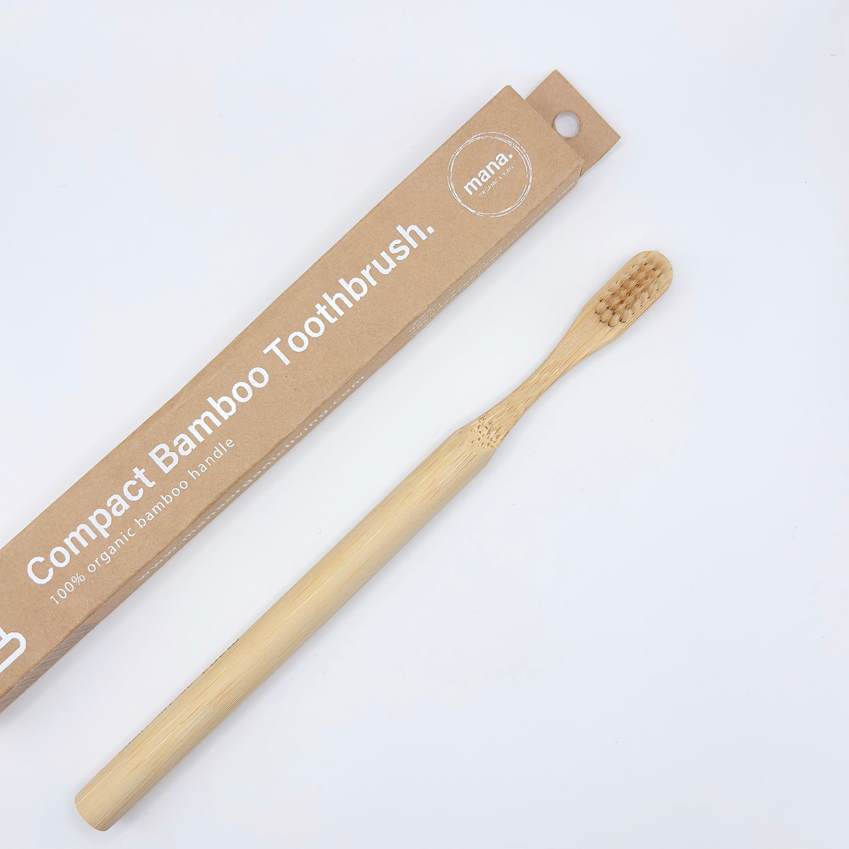【軽くて磨きやすい/FSC認証】<br>竹歯ブラシ <コンパクト>